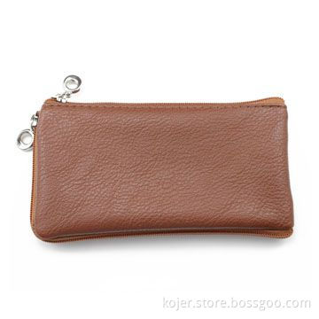 Mobile Phone Pouch for Apple's iPhone 4/4S with Zipper and Lanyard, Customized Patterns Accepted